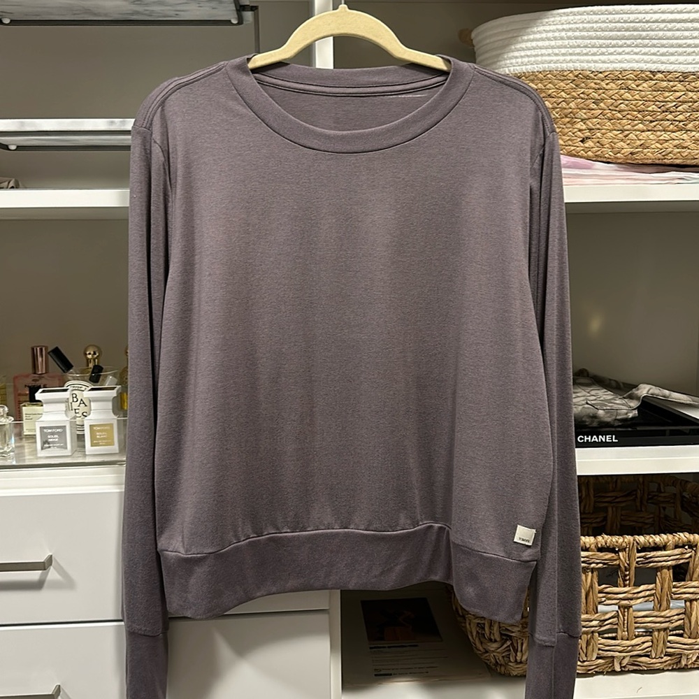 Vuori Long Sleeve Tee in Dusty Mauve
